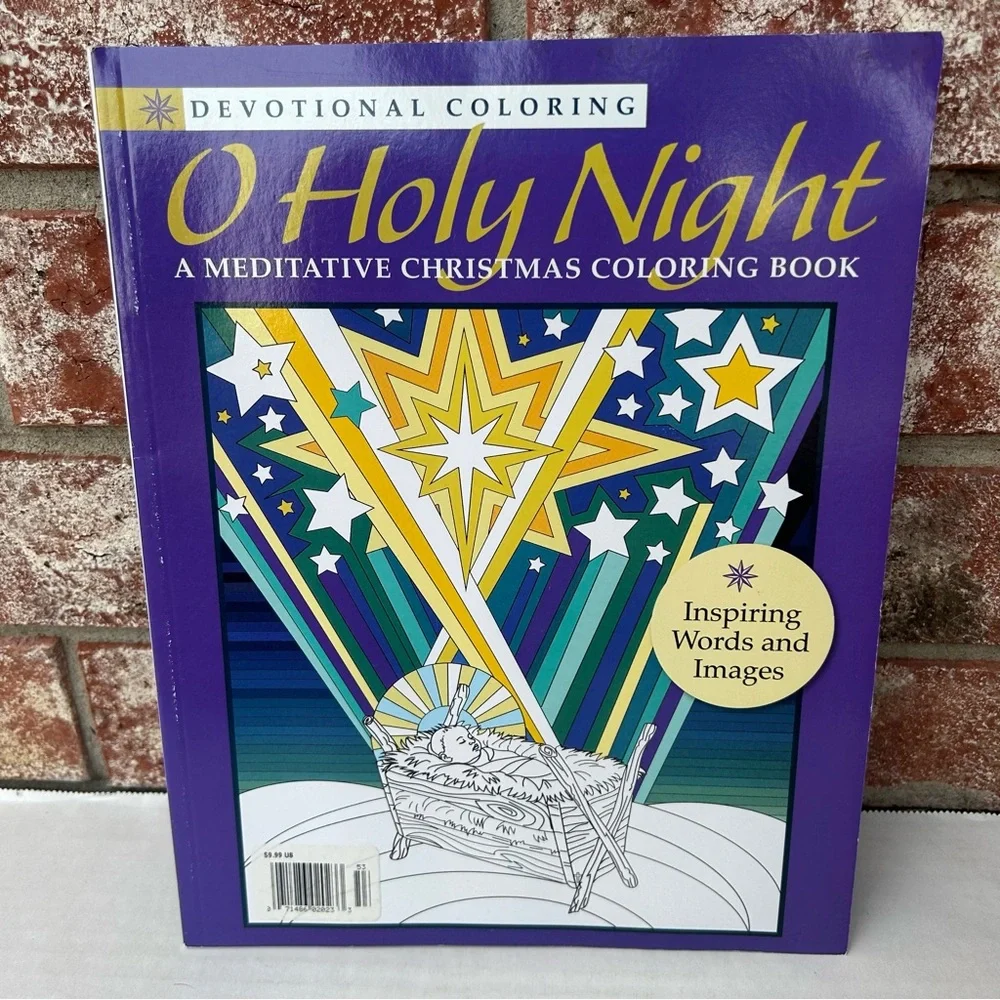 3/$12! O Holy Night Devotional Coloring Book A Meditative Christmas 2016 Unused